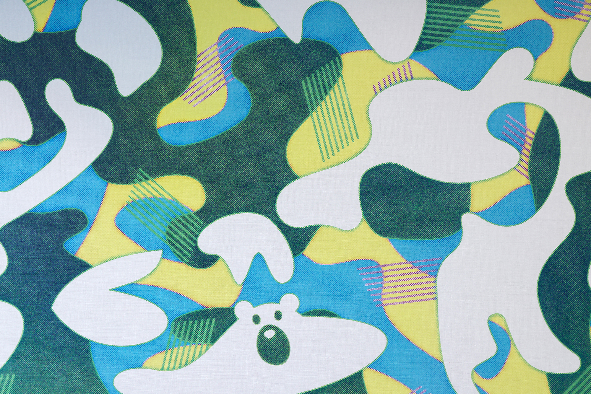 議室「#2 POP」アートウォールデザイン（近景）