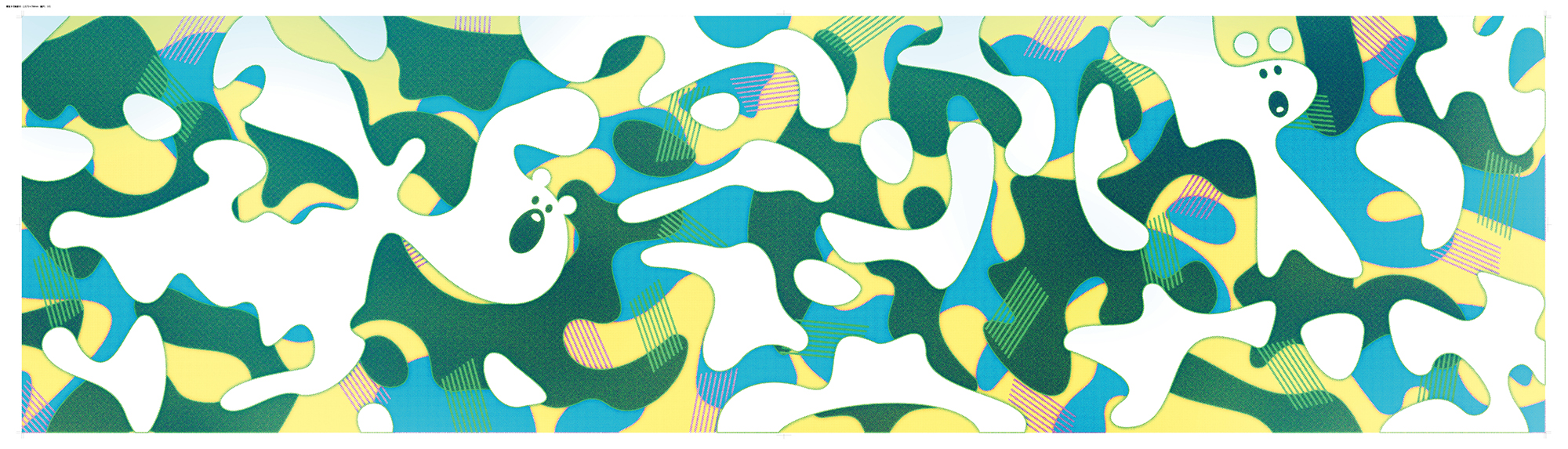 議室「#2 POP」アートウォールデザイン（全体）